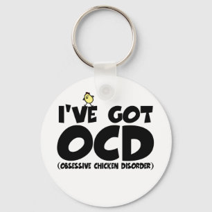 Chaveiro Galinha engraçada de OCD