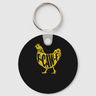 Chaveiro Galinha Engraçada F-Caw-F Galinha Avicultura Galo