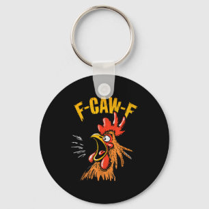 Chaveiro Galinha F-caw-f Vintage F-caw-f Galinha Engraçada