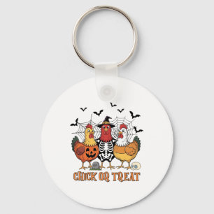 Chaveiro Galinha Halloween Pintinho De Esqueleto Ou Tratar