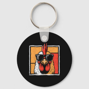 Chaveiro Galinha Vintage Galo Engraçado Farmante Galinhas F