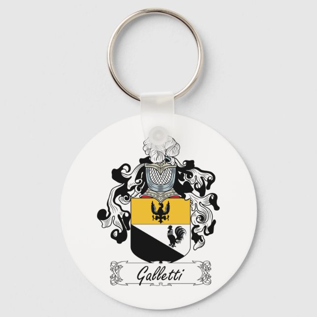 Chaveiro Galletti Family Crest (Frente)