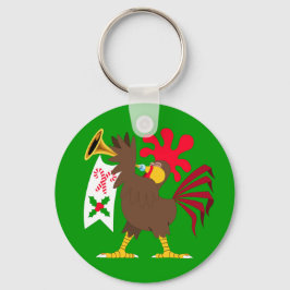 Chaveiro Galo de Armadilhas de Natal