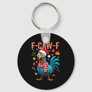Chaveiro Galo F-caw-f Meme Galinha Engraçada Fcawk Natal