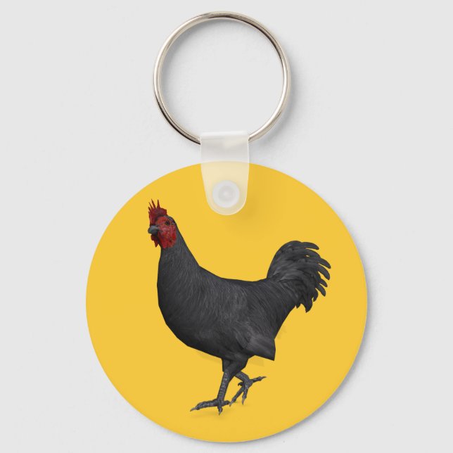 Chaveiro Galo Preto (Frente)