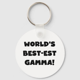 Chaveiro Gama do Melhor-est do mundo preto e branco