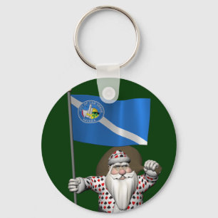 Chaveiro Gambler Papai Noel Com Alferes De Las Vegas