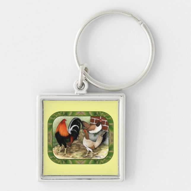 Chaveiro Gamefowl na Fazenda (Frente)