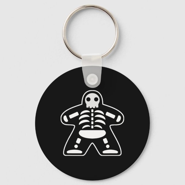 Chaveiro Gamer Gift De Conselho De Halloween Com Maçã Osso (Frente)