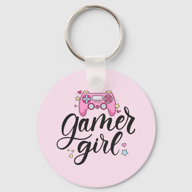 Chaveiro Gamer Girl (Frente)