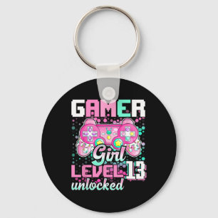 Chaveiro Gamer Girl Level 13 Unlocked Video Game 13 Birth