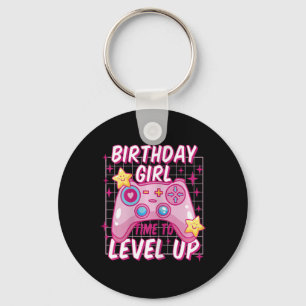 Chaveiro Gamer Girl Level Unlocked Video Game Birthday Gift