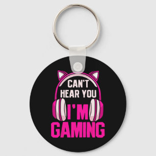 Chaveiro Gaming de garota que eu não consigo te ouvir, esto