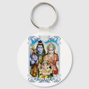 Chaveiro Ganesh, Shiva e Parvati, senhor Ganesha, Durga