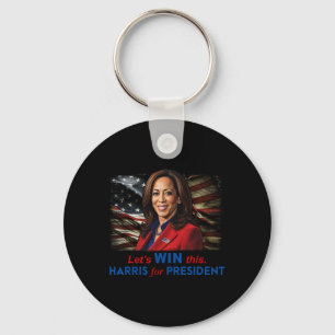 Chaveiro Ganhe Este Harris Para O Presidente Kamala Harris 
