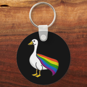 Chaveiro Ganso Arco-íris Orgulho LGBTQ Gay Transgênero LGBT
