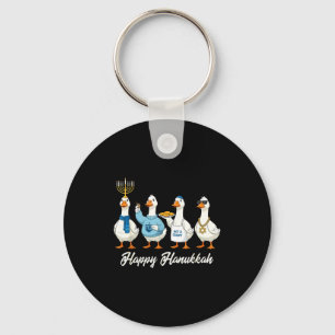 Chaveiro Ganso de Hanuka Feliz Hanuka Menorá Dreidel Judeu