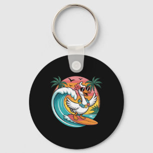 Chaveiro Ganso de Surf Retro Havaiano Vibrações de Verão Pr