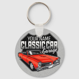 Chaveiro Garagem Clássica Convertível 1966 Personalizada