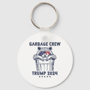 Chaveiro Garbyge Crew Vote Trump 2024 Funny Republican Racc
