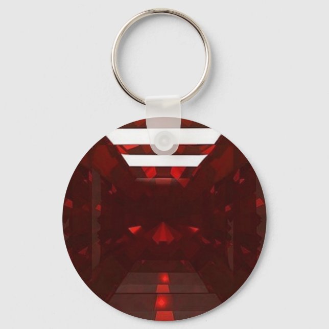 Chaveiro Garnet Gemstone Janeiro Birthstone por Sharles (Frente)