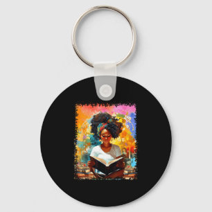Chaveiro Garota Afro Educada Amante de Livros História Negr