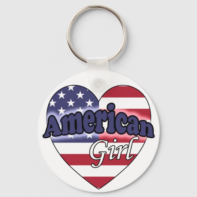 Chaveiro Garota Americana (Frente)
