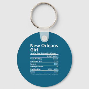 Chaveiro Garota de Nova Orleans La Louisiana Cidade Diverti