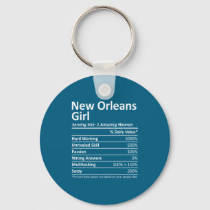Chaveiro Garota de Nova Orleans La Louisiana Cidade Diverti