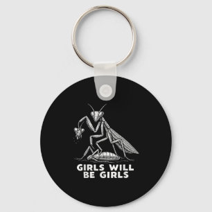 Chaveiro Garota Engraçada Será Meninas Rezando Mantis Tee