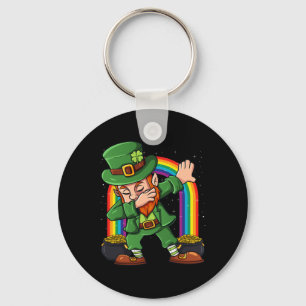 Chaveiro Garota Irlandesa Leprechaun Dabbing Dia de São Pat