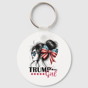 Chaveiro Garota Trump Coque Desarrumado Óculos de Sol Trump