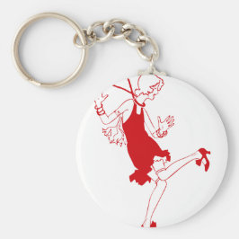 Chaveiro garota vermelha