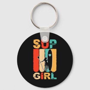 Chaveiro Garotas Divertidas Sup Stand Up Paddle Praticante 