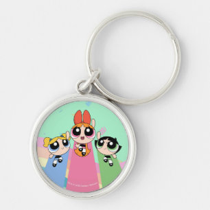 Chaveiro Garotas do Powerpuff Voam Alto