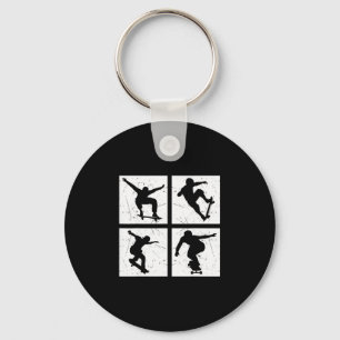 Chaveiro Garotos Skate Patinadores Skate Skate Skateboard C