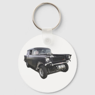 Chaveiro Garrafa de entrega Chevy sedan Black 1957