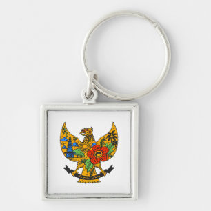 Chaveiro Garuda Pancasila Indonésio Vintage