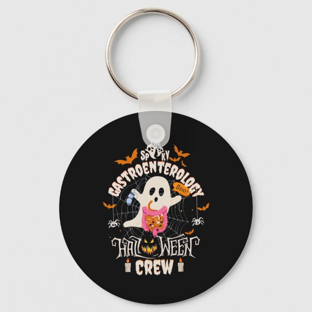 Chaveiro Gastroenterologia Spooky Halloween Crew Endo Tech  (Frente)