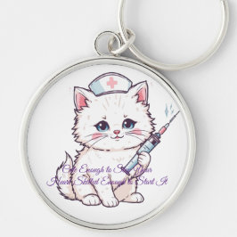 Chaveiro Gata Enfermeira Personalizada Habilidosa o Suficie