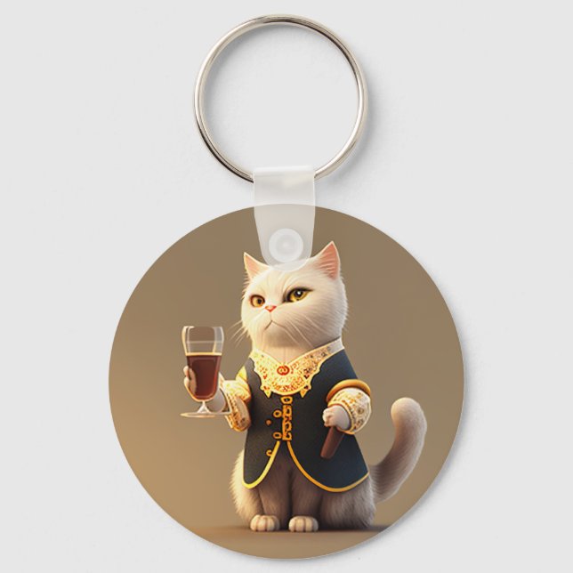 Chaveiro Gateiro Pessoal, criado engraçado Kitten (Frente)