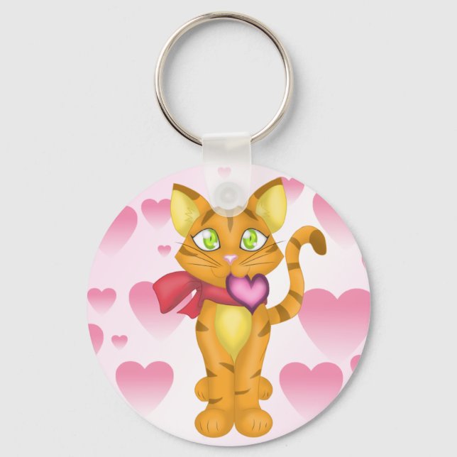 Chaveiro Gatinho adorável (Frente)