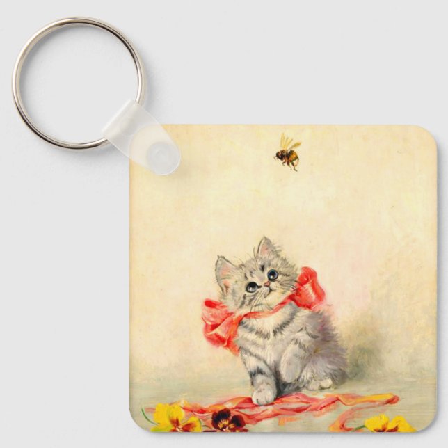 Chaveiro Gatinho com Fita Vermelha (Frente)