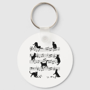 Chaveiro Gatinho De Gato Reproduzindo Música Limpa Piano Ar
