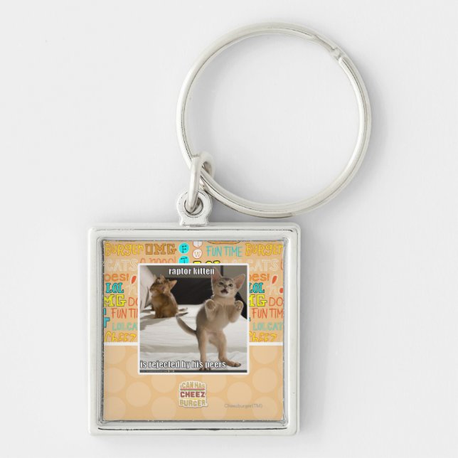 Chaveiro Gatinho do raptor (Frente)