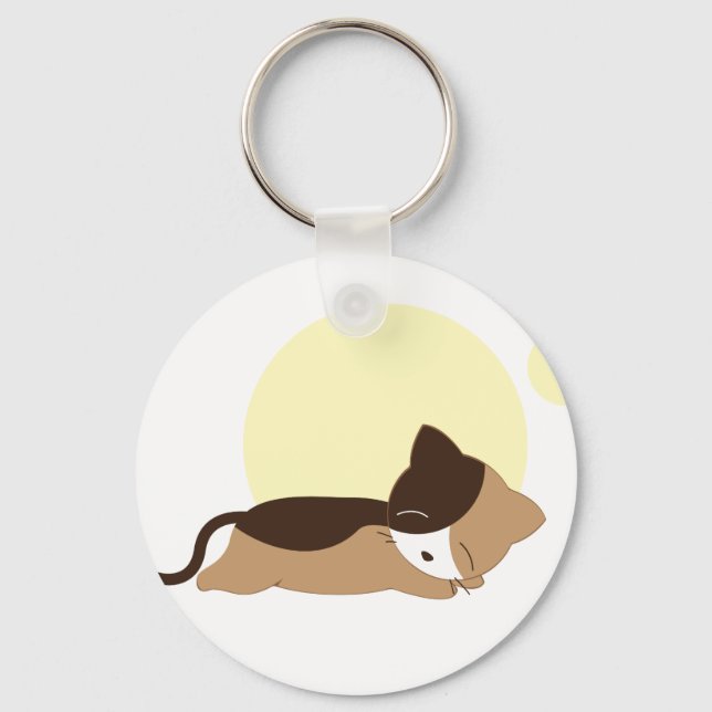 Chaveiro Gatinho Dormindo (Frente)