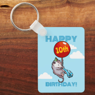 Chaveiro Gatinho Marsupial Fofo Feliz Aniversário! Adicione