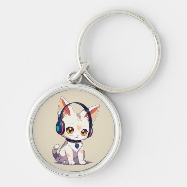 Chaveiro Gatinho Na moda (Frente)