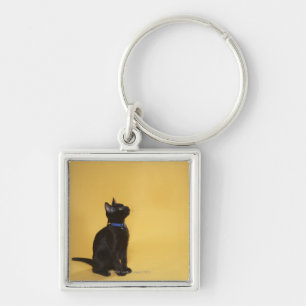 Chaveiro Gatinho preto no colar