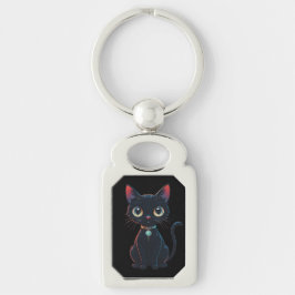 Chaveiro Gatinho Preto Pouco Assustador